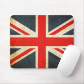ヴィンテージユニオンジャック英国国旗のマウスパッド マウスパッド (マウス)