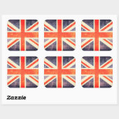 ヴィンテージユニオン国旗 スクエアシール (シート)