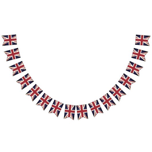 ヴィンテージユニオン・ジャック、イギリス国旗のバンティング バンティングフラッグ (全)