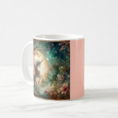 ヴィンテージユニコーンイザヤ41:10聖なる書物、 経典クリスチャン コーヒーマグカップ (正面左)