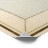 ヴィンテージユニコーン星座の地図(1825) ポスター (角)