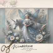 ヴィンテージユニコーン&ウィンターフェアリーフローラデコページ 薄葉紙