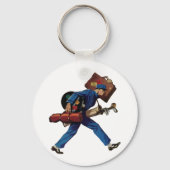 ヴィンテージユニフォーム、スーツケース、ゴルフクラブ キーホルダー (正面)