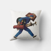 ヴィンテージユニフォーム、スーツケース、ゴルフクラブ クッション (裏面)