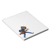 ヴィンテージユニフォーム、スーツケース、ゴルフクラブ ノートパッド (アングル)