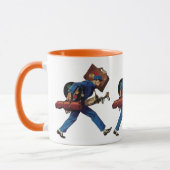 ヴィンテージユニフォーム、スーツケース、ゴルフクラブ マグカップ (左)