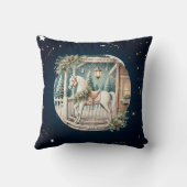 ヴィンテージユニーククリスマスの風景 クッション (裏面)