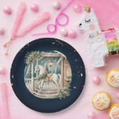 ヴィンテージユニーククリスマスの風景 ペーパープレート (パーティー)