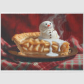 ヴィンテージユニーククリスマスアップルパイの切り離し 薄葉紙 (正面)