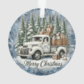 ヴィンテージユニーククリスマスシーナリー紙プレート オーナメント (裏面)