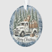 ヴィンテージユニーククリスマスシーナリー紙プレート オーナメント (正面)