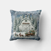 ヴィンテージユニーククリスマスシーナリー紙プレート クッション (裏面)