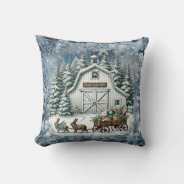 ヴィンテージユニーククリスマスシーナリー紙プレート クッション