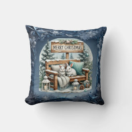 ヴィンテージユニーククリスマスシーナリー紙プレート クッション