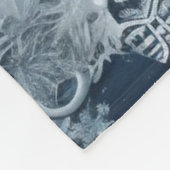 ヴィンテージユニーククリスマスシーナリー紙プレート フリースブランケット (角)