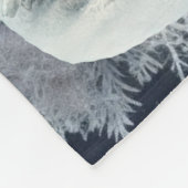 ヴィンテージユニーククリスマスシーナリー紙プレート フリースブランケット (角)