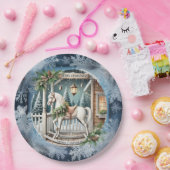 ヴィンテージユニーククリスマスシーナリー紙プレート ペーパープレート (パーティー)