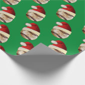 ヴィンテージユニーククリスマスベースボールラッピング紙 ラッピングペーパー (角)