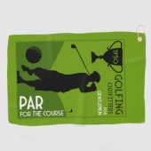 ヴィンテージユニークゴルフギフト ゴルフタオル (横)