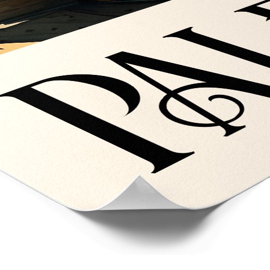 ヴィンテージユニークスタイルイラストレーションエルサレム ポスター (角)