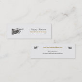 ヴィンテージユニークスチームパンクスタイルミニ名刺 スキニー名刺 (正面/裏面)