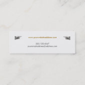 ヴィンテージユニークスチームパンクスタイルミニ名刺 スキニー名刺 (裏面)