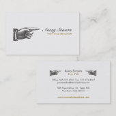 ヴィンテージユニークスチームパンクスタイル事業 名刺 (正面/裏面)