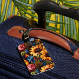 ヴィンテージユニークバロックスタイルフローラ ラゲッジタグ