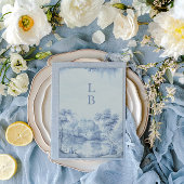 ヴィンテージユニークブルーベルリヴェリー結婚式招待状 招待状