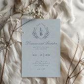 ヴィンテージユニークブルーベルリヴェリー結婚式招待状 招待状