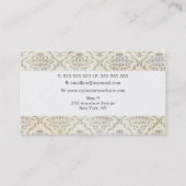 ヴィンテージユニークプロフェッショナル美容師サロン 名刺 (裏面)