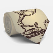 ヴィンテージユニークレコード。レトロスタイル蓄音機 ネクタイ (ロール)