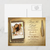 ヴィンテージユニーク写真はがきを保存する 案内ポストカード (正面/裏面)