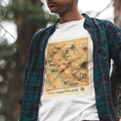 ヴィンテージユニーク復元されたカリフォルニアの地図， 1885 Tシャツ