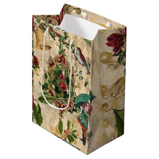 ヴィンテージユニーク抱き枕 ミディアムペーパーバッグ (正面アングル)