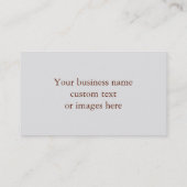 ヴィンテージユリのテンプレートのモノグラム"F" 名刺 (裏面)