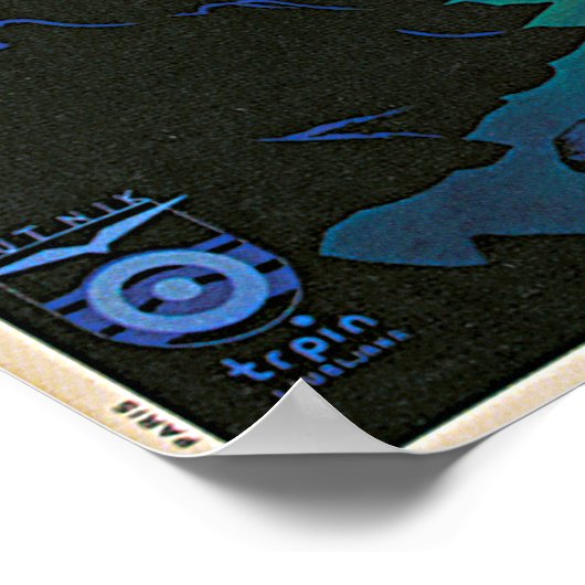 ヴィンテージユーゴスラビア旅行 ポスター (角)