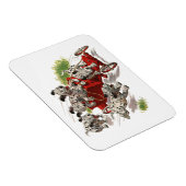 ヴィンテージユーモアかわいいダルマチアンパピードッグス消防車 マグネット (右側)