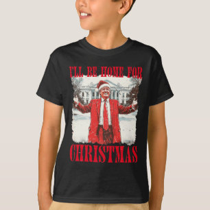 ヴィンテージユーモアのあるトランプ私はChriの家に行く Tシャツ