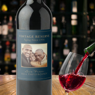 ヴィンテージユーモアのあるパパ又はグランド伝統的スタイル ワインラベル