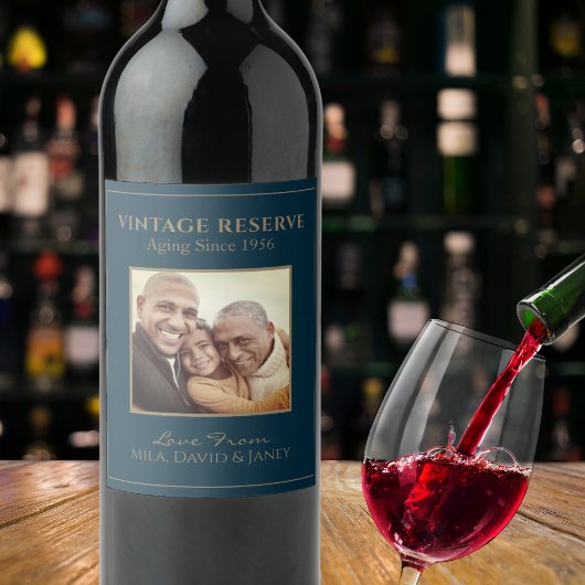 ヴィンテージユーモアのあるパパ又はグランド伝統的スタイル ワインラベル