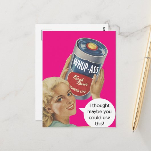 ヴィンテージユーモアのある葉書 ポストカード (正面/裏面インサイチュ)