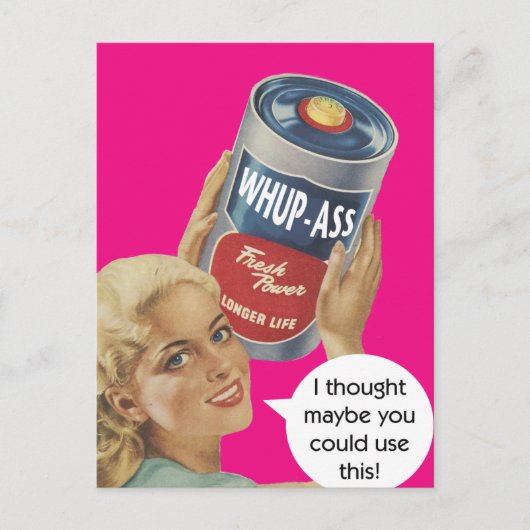 ヴィンテージユーモアのある葉書 ポストカード (正面)