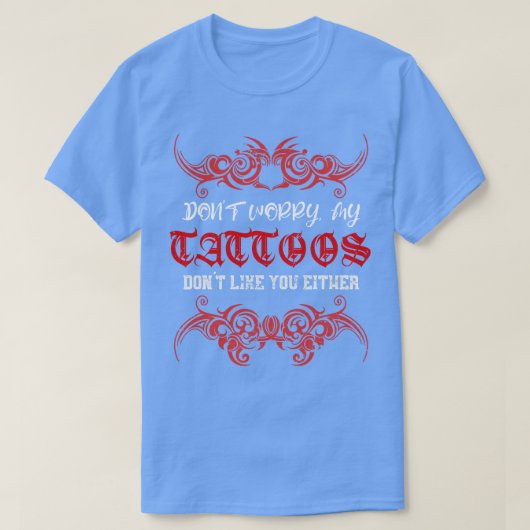 ヴィンテージユーモア入れ墨デザイン Tシャツ (デザイン正面)