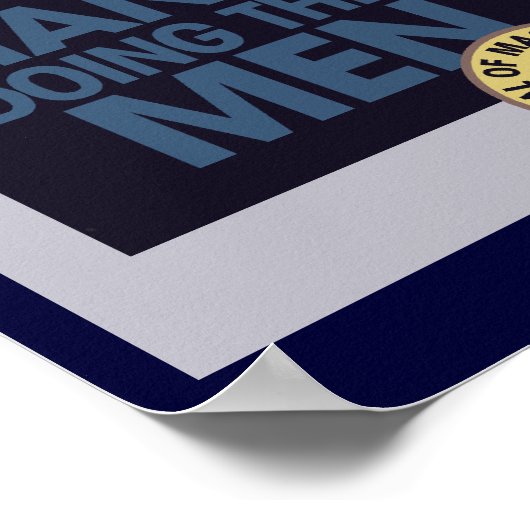 ヴィンテージユーモア男性的な男性 ポスター (角)