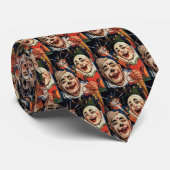 ヴィンテージユーモア、笑いサーカスピエロと警察 ネクタイ (ロール)