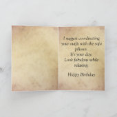 ヴィンテージユーリラックスモアと枕の組み合わせ カード (内部)