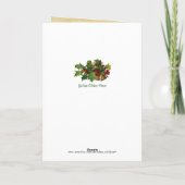 ヴィンテージユール(キリスト降誕祭)ヤギHappy Yuletide Card シーズンカード (裏面)