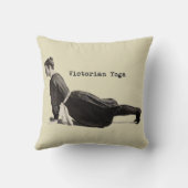 ヴィンテージヨガウーマンアップドッグアンティーク クッション (裏面)