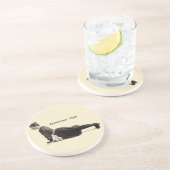 ヴィンテージヨガウーマンアップドッグアンティーク コースター (側面)